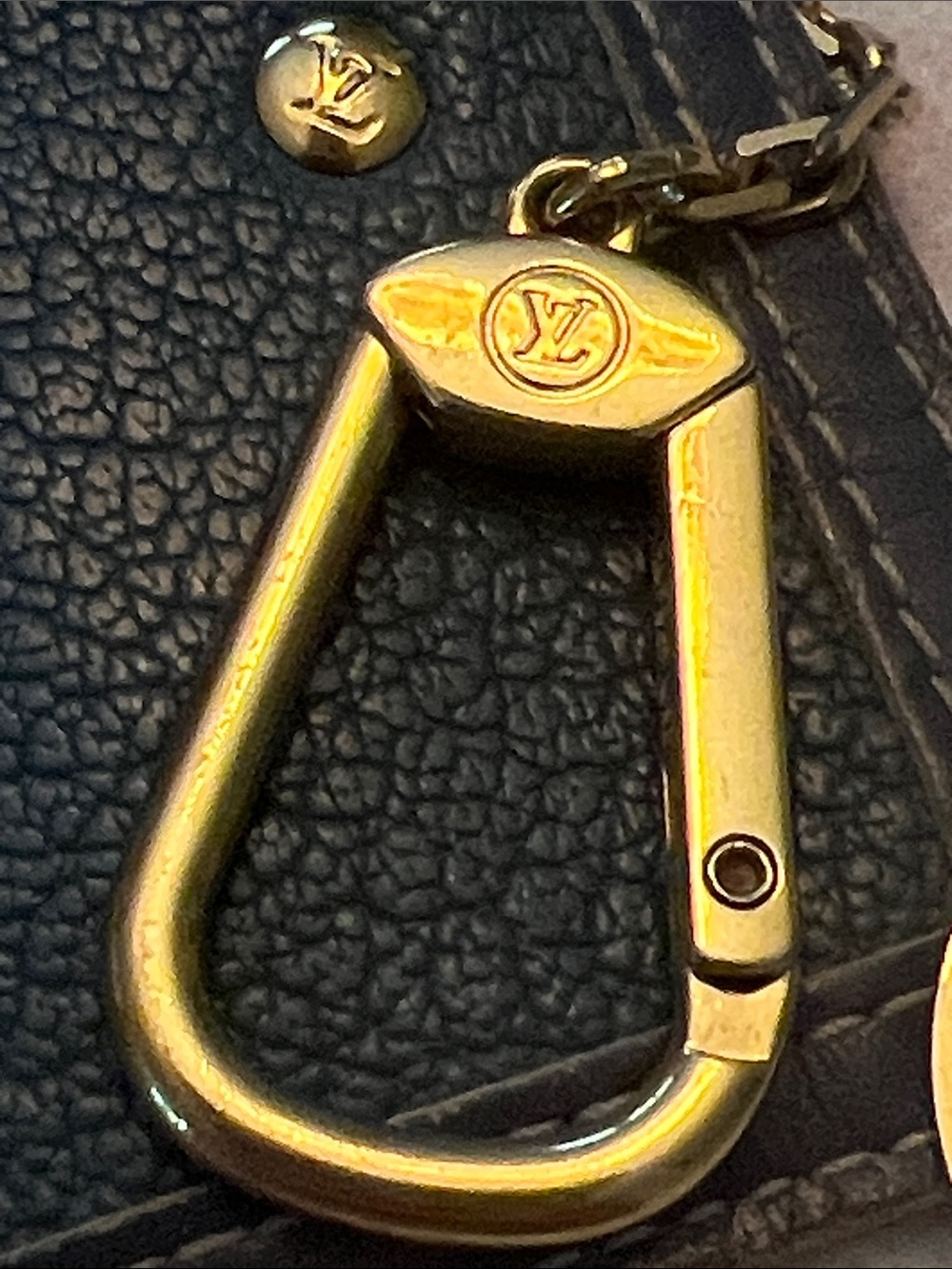 Louis Vuitton Blue Suhali Leather Pochette Key Cles - Picture 8 of 10